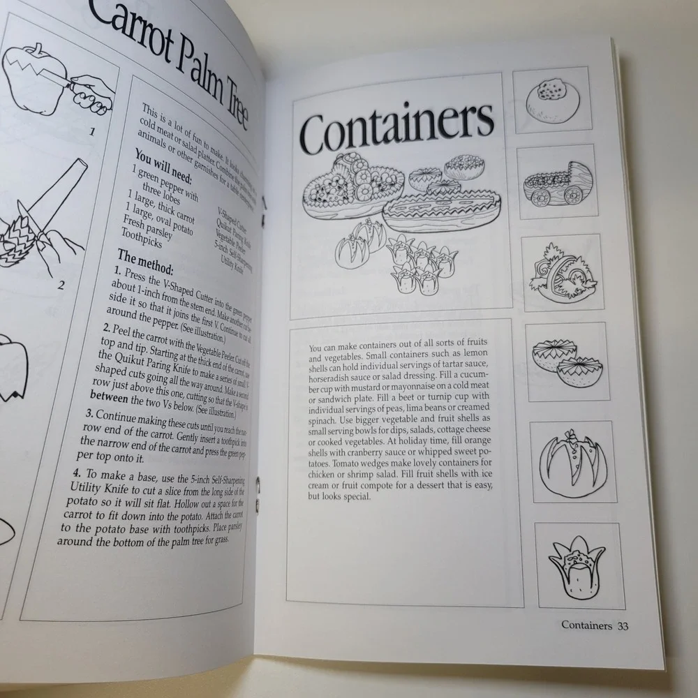 The Pampered Chef Fast‎ & Easy Garnishes Cookbook by Polly Clingerman 1995